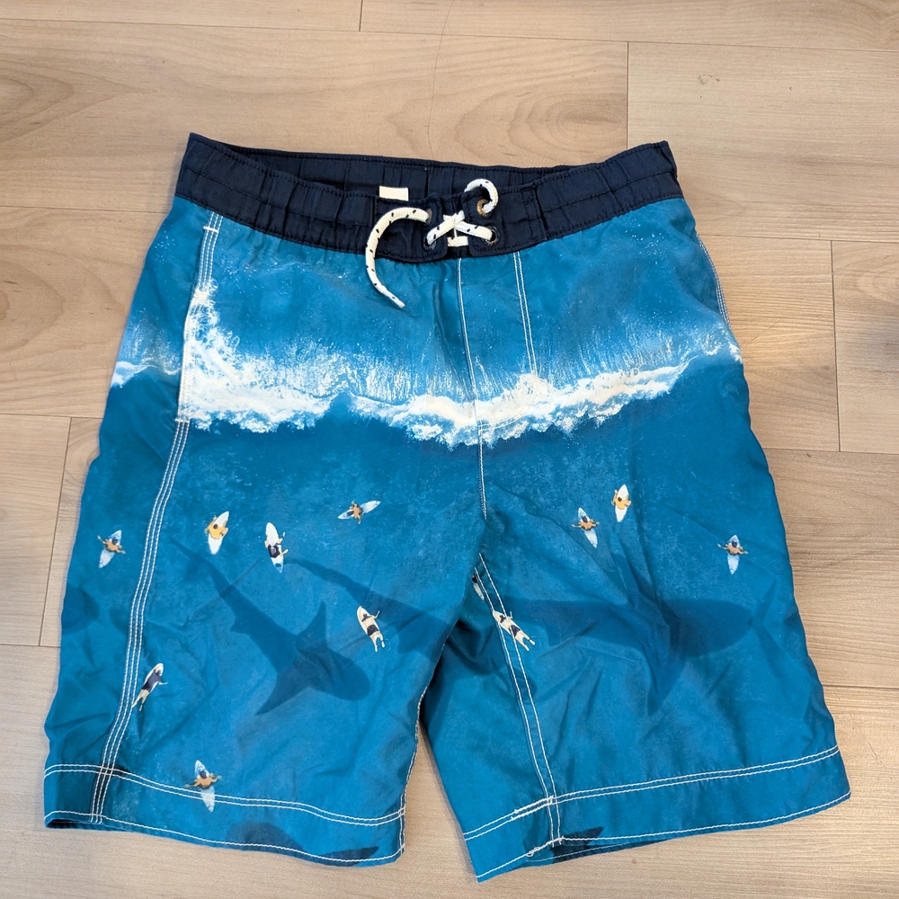 GAP Shark Print Swim Shorts